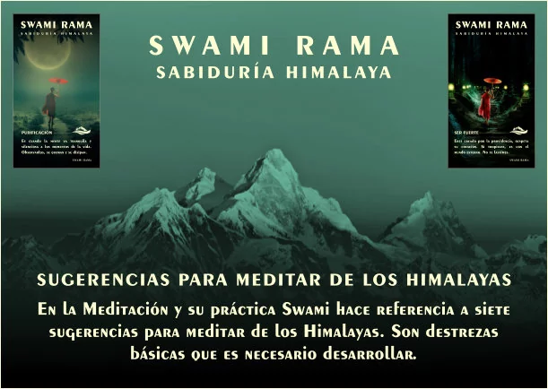Imagen del escrito; Sugerencias para meditar de los Himalayas, de Swami Rama