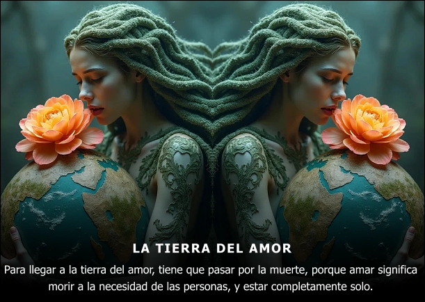 Imagen del escrito; La tierra del amor, de Anthony De Mello