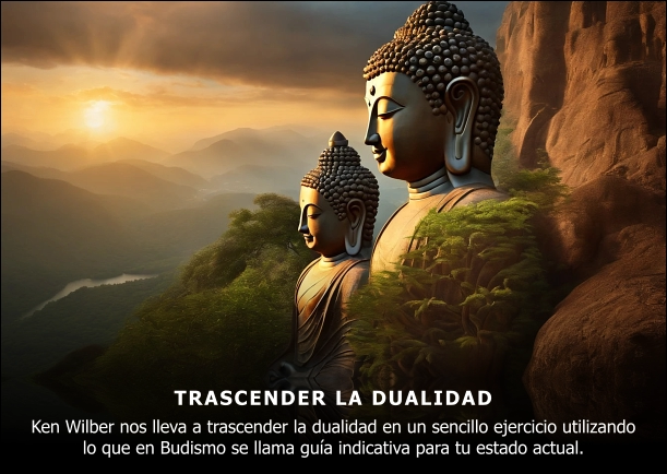 Imagen del escrito; Trascender la dualidad, de Ken Wilber