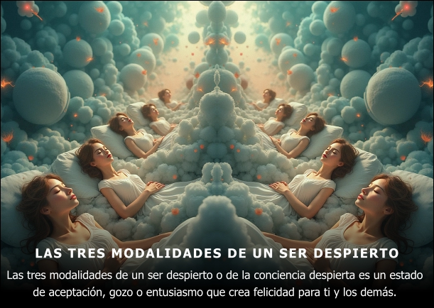 Imagen del escrito; Las tres modalidades de un ser despierto, de Eckhart Tolle