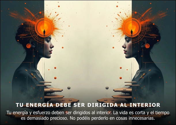 Imagen; Tu energía debe ser dirigida al interior; Osho