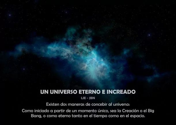 Imagen del escrito; Un universo eterno e increado, de Sobre El Universo