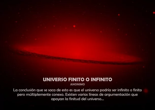 Imagen; Universo finito o infinito; Jbn Lie