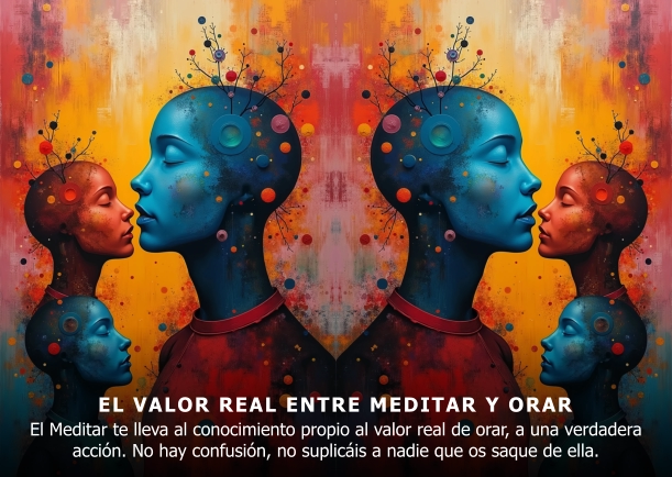 Imagen del escrito; El valor real entre meditar y orar, de Jiddu Krishnamurti