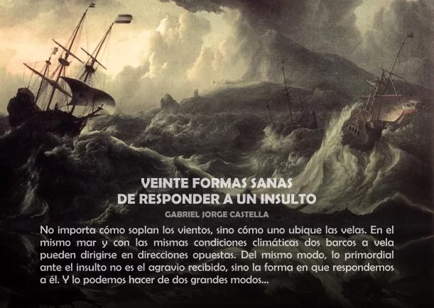 Veinte formas sanas de responder a un insulto - POR: GABRIEL JORGE CASTELLA