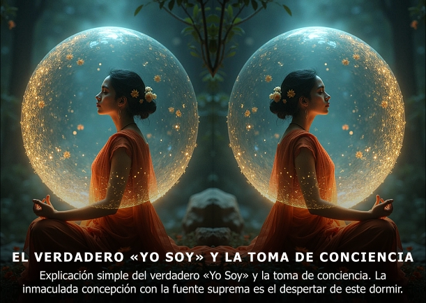 Imagen del escrito; El verdadero «Yo Soy» y la toma de conciencia, de Mooji