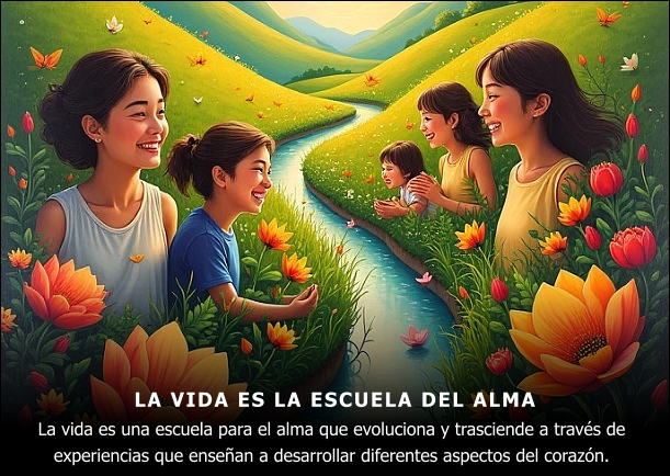 Imagen del escrito; Vida escuela del alma, de Osho