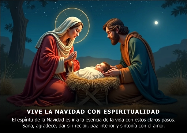 Imagen del escrito; Vive la navidad con espiritualidad, de Gonzalo Gallo