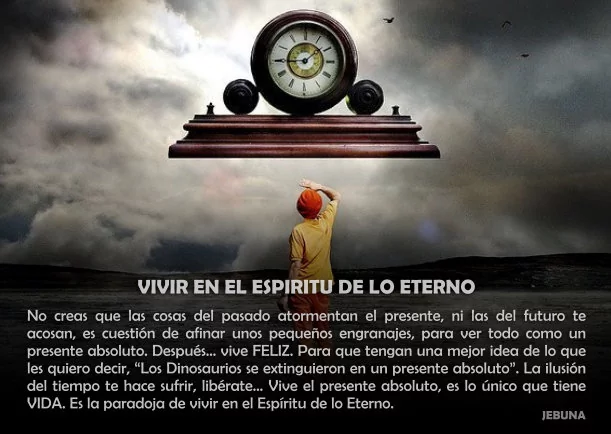 Imagen del escrito; Vivir en el espíritu de lo eterno, de Osho