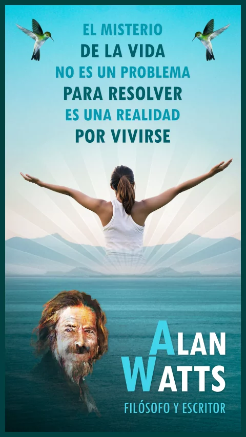 Imagen de la frase de alan watts