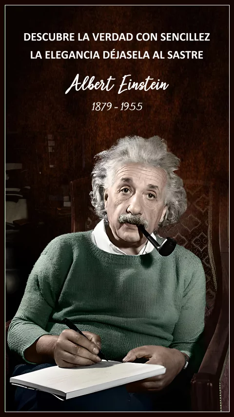 Imagen de la frase: Descubre la verdad con sencillez, la elegancia déjasela al sastre. Imagen de la frase: Descubre la verdad con sencillez, la elegancia déjasela al sastre.