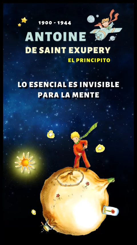 Imagen de la frase: Lo esencial es invisible para la mente.