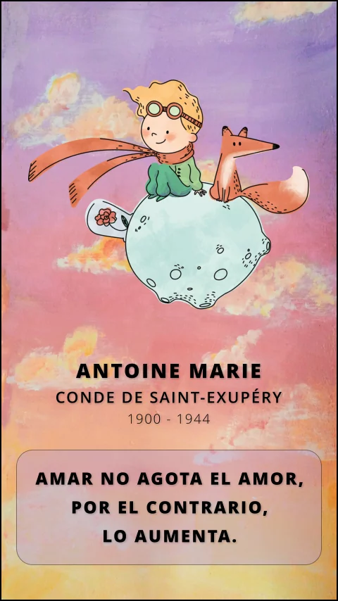 Imagen de la frase de antoine saint exupery