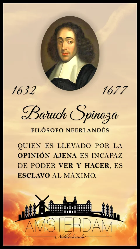 Imagen de la frase de baruch spinoza