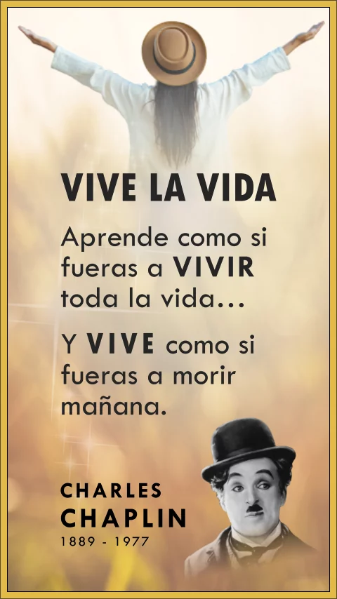 Imagen de la frase de charles chaplin