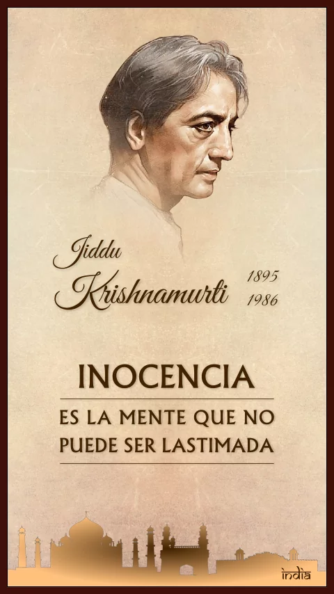 Imagen de la frase de jiddu krishnamurti