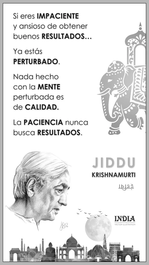 Imagen de la frase de jiddu krishnamurti