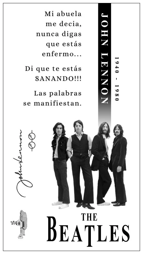 Imagen de la frase de john lennon