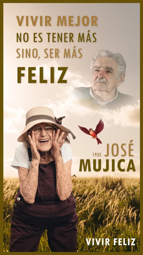 Imagen de la frase: Vivir mejor no es tener más sino, ser más feliz.