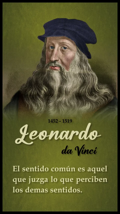 Imagen de la frase de leonardo da vinci