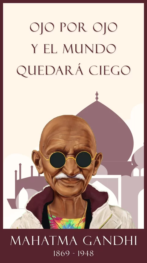 Imagen de la frase de mahatma gandhi