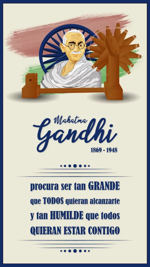 Imagen de la frase de mahatma gandhi