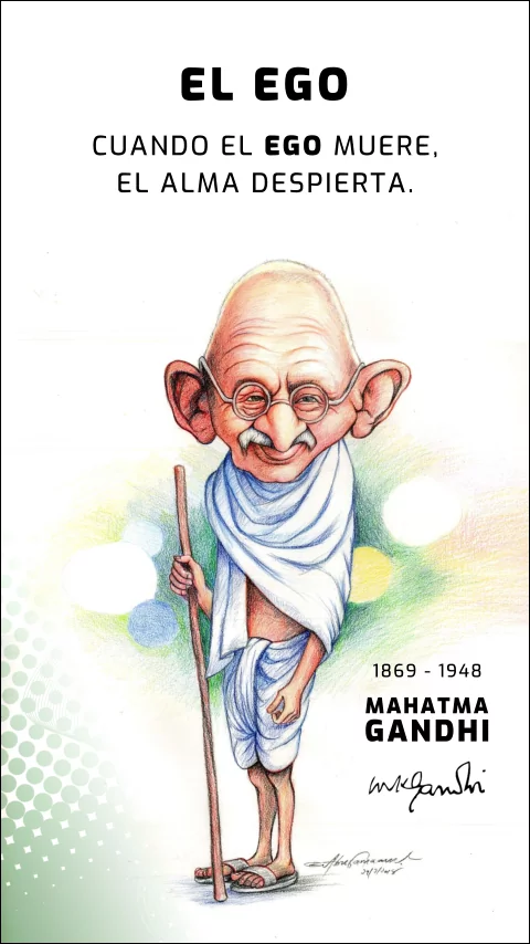 Imagen de la frase de mahatma gandhi