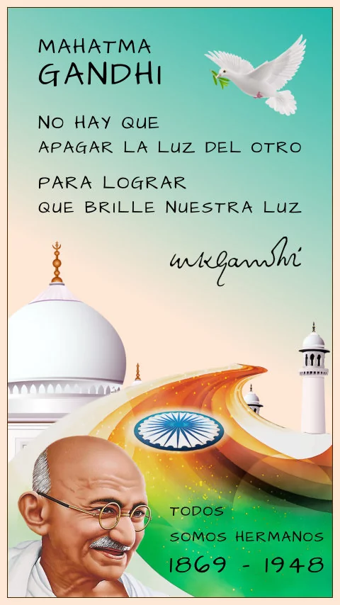 Imagen de la frase de mahatma gandhi