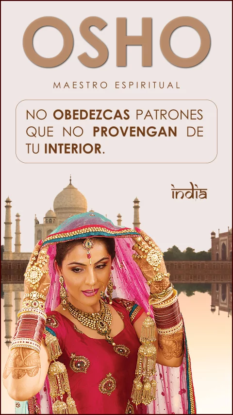 Imagen de la frase: No obedezcas patrones que no provengan de tu interior.
