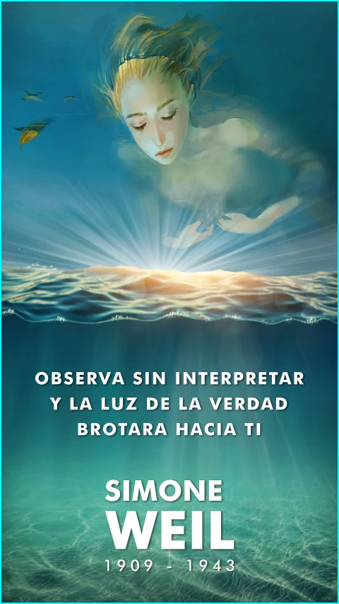 Imagen de la frase: Observa sin interpretar y la luz de la verdad brotara hacia ti.