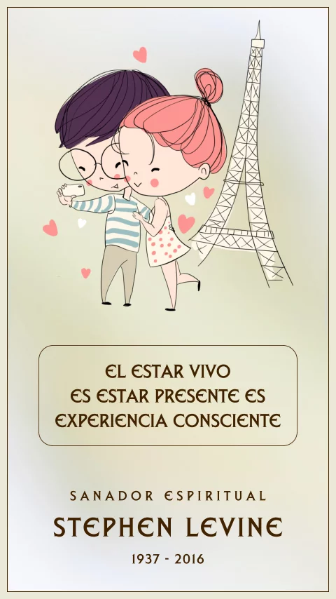 Imagen de la frase: El estar vivo es estar presente, es experiencia consciente.
