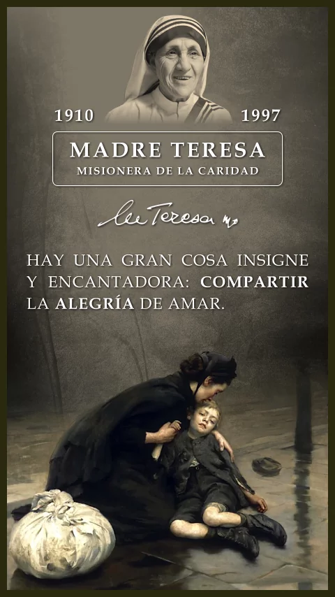 Imagen de la frase de teresa de calcuta