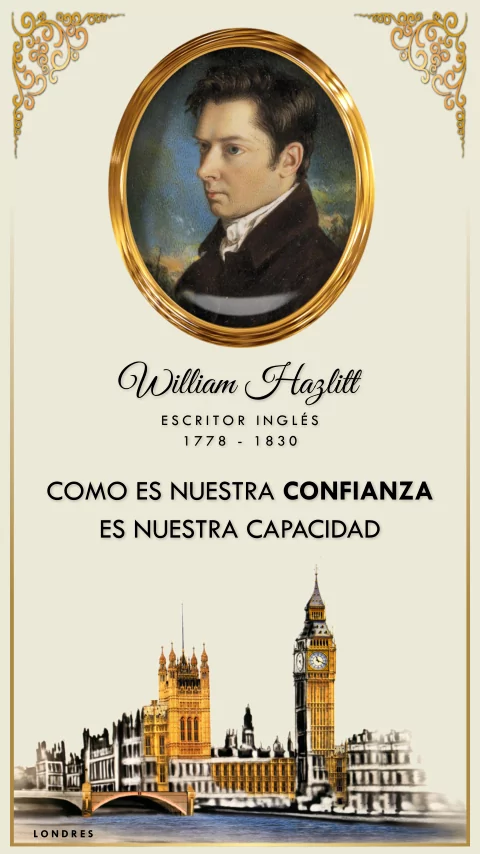 Imagen de la frase: Como es nuestra confianza, es nuestra capacidad.