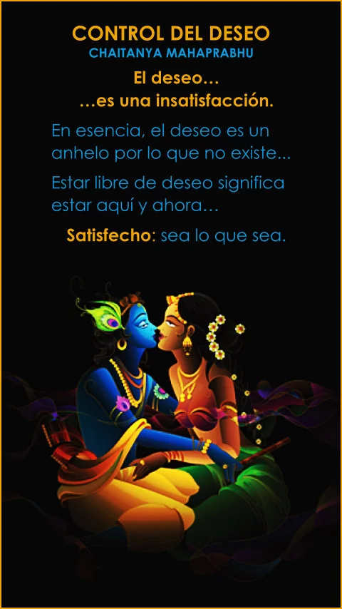 Imagen de la frase: El deseo es una insatisfacción. En esencia, el deseo es un anhelo por lo que no existe... Estar libre de deseo significa estar aquí y ahora, satisfecho: sea lo que sea.