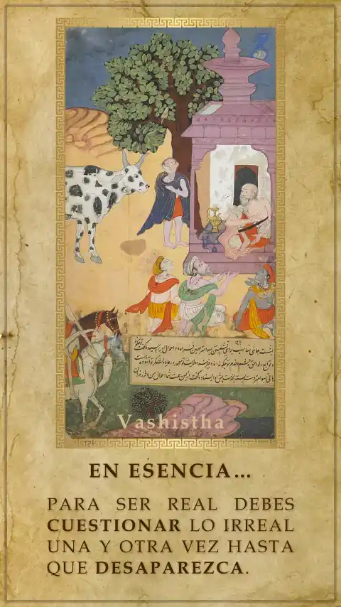 Imagen de la frase: En esencia para ser real debes cuestionar lo irreal una y otra vez hasta que desaparezca.