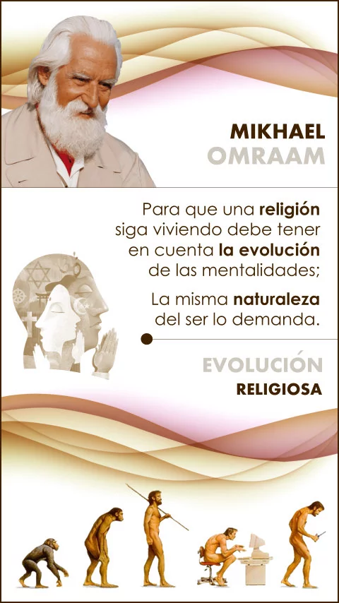 Imagen de la frase: Para que una religión siga viva debe tener en cuenta la evolución de las mentalidades, ya que la misma naturaleza del ser demanda esta evolución.