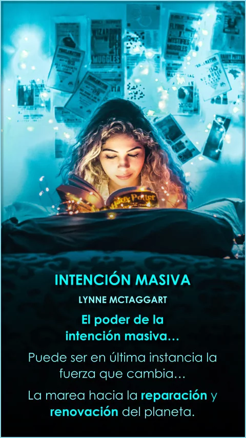 Imagen de la frase: El poder de la intención masiva puede ser en última instancia la fuerza que cambia la marea hacia la reparación y renovación del planeta.