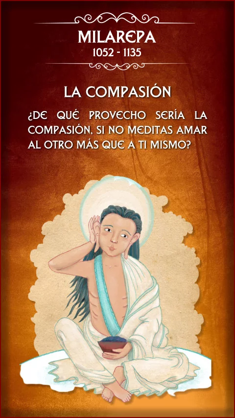Imagen de la frase: ¿De qué provecho sería la compasión, si no meditas amar al otro más que a ti mismo?