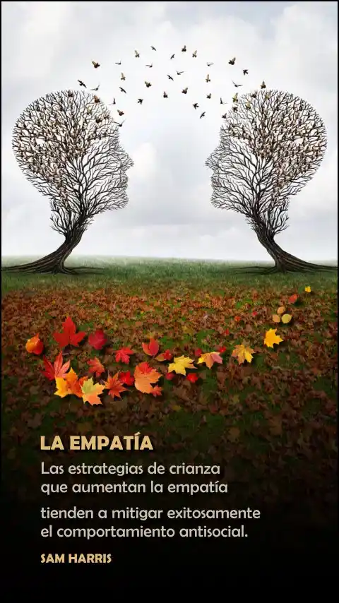 Imagen de la frase: Las estrategias de crianza que aumentan la empatía tienden a mitigar exitosamente el comportamiento antisocial.