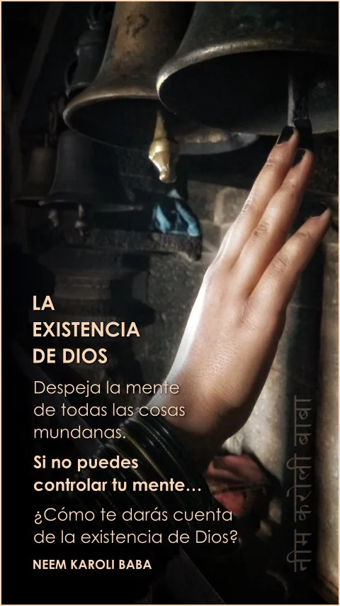 Imagen de la frase: Despeja la mente de todas las cosas mundanas. Si no puedes controlar tu mente, ¿Cómo te darás cuenta de la existencia de Dios?