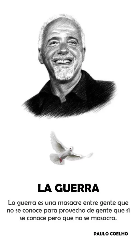Imagen de la frase: La guerra es una masacre entre gente que no se conoce para provecho de gente que sí se conoce pero que no se masacra.