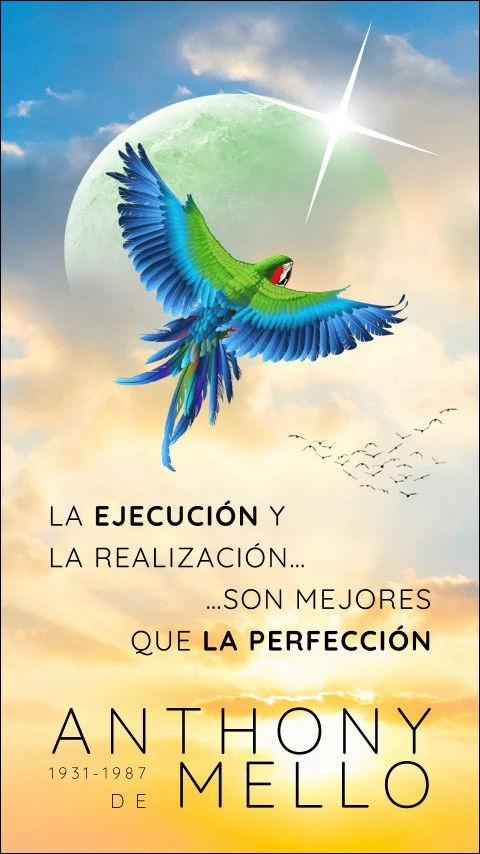Imagen de la frase: La ejecución y la realización son mejores que la perfección. Imagen de la frase: La ejecución y la realización son mejores que la perfección.