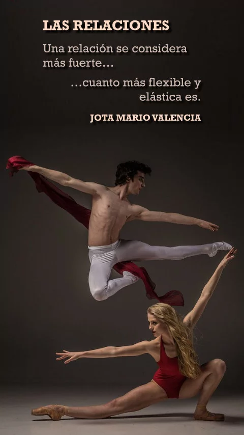 Imagen de la frase: Una relación se considera más fuerte, cuanto más flexible y elástica es.