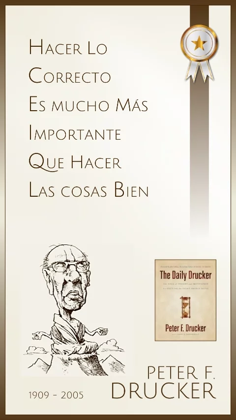 Imagen de la frase: Hacer lo correcto es más importante que hacer las cosas bien.