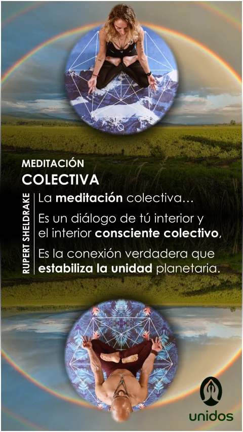 Imagen de la frase: La meditación colectiva es un diálogo de tú interior y el interior consciente colectivo, es la conexión verdadera que estabiliza la unidad planetaria.
