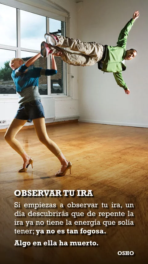 Imagen de la frase: Si empiezas a observar tu ira, un día descubrirás que de repente la ira ya no tiene la energía que solía tener; ya no es tan fogosa. Algo en ella ha muerto.