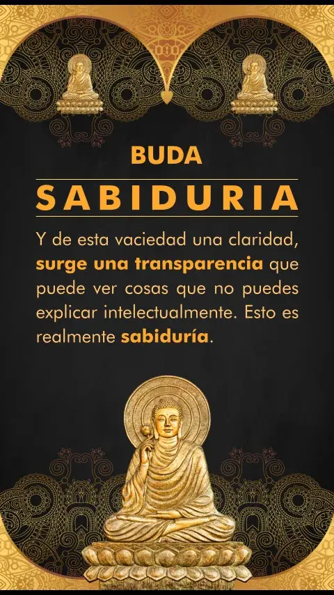 Imagen de la frase: Y de esta vaciedad una claridad, surge una transparencia que puede ver cosas que no puedes explicar intelectualmente. Esto es realmente sabiduría.