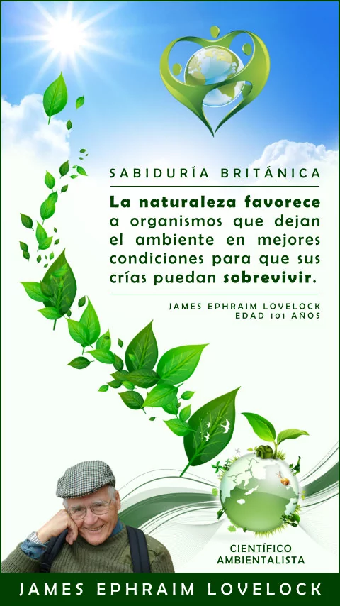 Imagen de la frase: La naturaleza favorece a organismos que dejan el ambiente en mejores condiciones para que sus crías puedan sobrevivir.