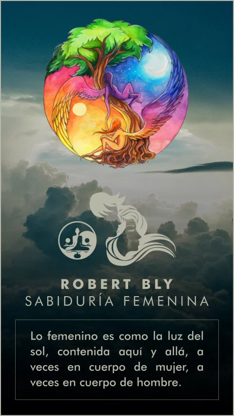 Imagen de la frase: Lo femenino es como la luz del sol, contenida aquí y allá, a veces en cuerpo de mujer, a veces en cuerpo de hombre.