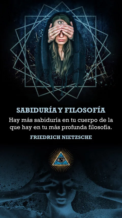 Imagen de la frase: Hay más sabiduría en tu cuerpo de la que hay en tu más profunda filosofía.